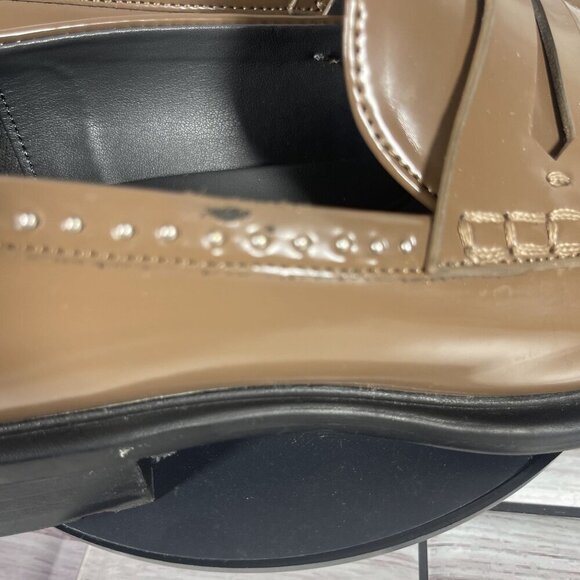 SARTO Women's Brown Patent Slip-On Loafers Women's Shoe Size‎ 8 - Picture 11 of 16